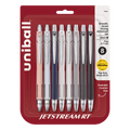 uniball™ Jetstream RT Ballpoint Pens, Fine Point (0.7mm), Black Ink,