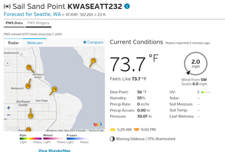 5-in-1 WiFi Professional Weather Station with Weather Underground