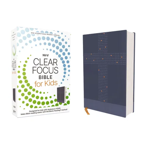 NIrV Clear Focus Bible for Kids (Leathersoft) — Bionic Reading Edition